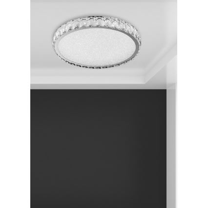 Luxera 62406 - LED kristalna stropna svjetiljka GIRO LED/20W/230V