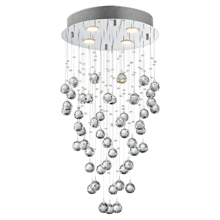 LUXERA 62411 - Kristalni nadgradni luster NORR 4xGU10/50W/230V