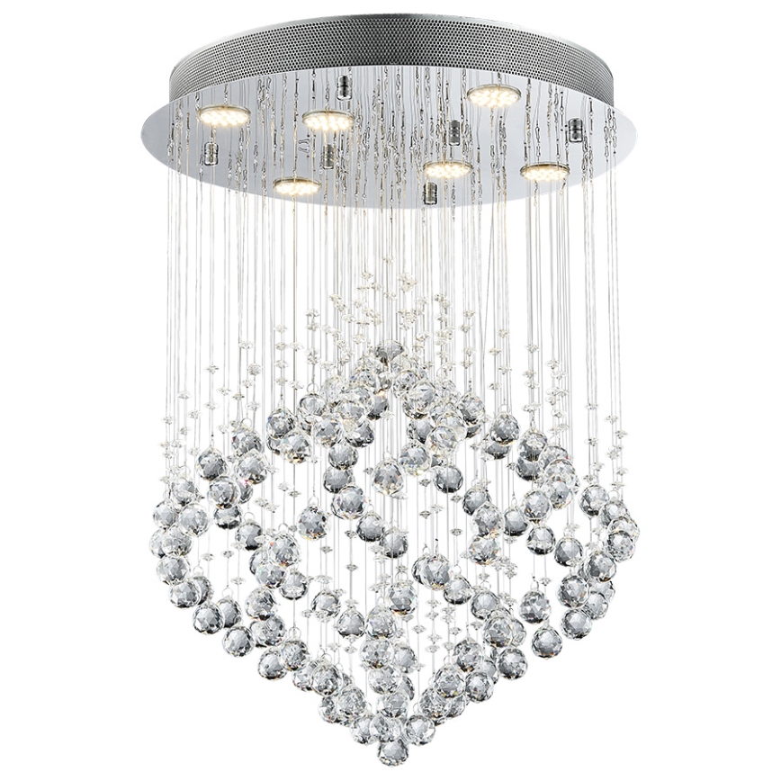 Luxera 62412 - Kristalni nadgradni luster CHESTER 6xGU10/50W/230V
