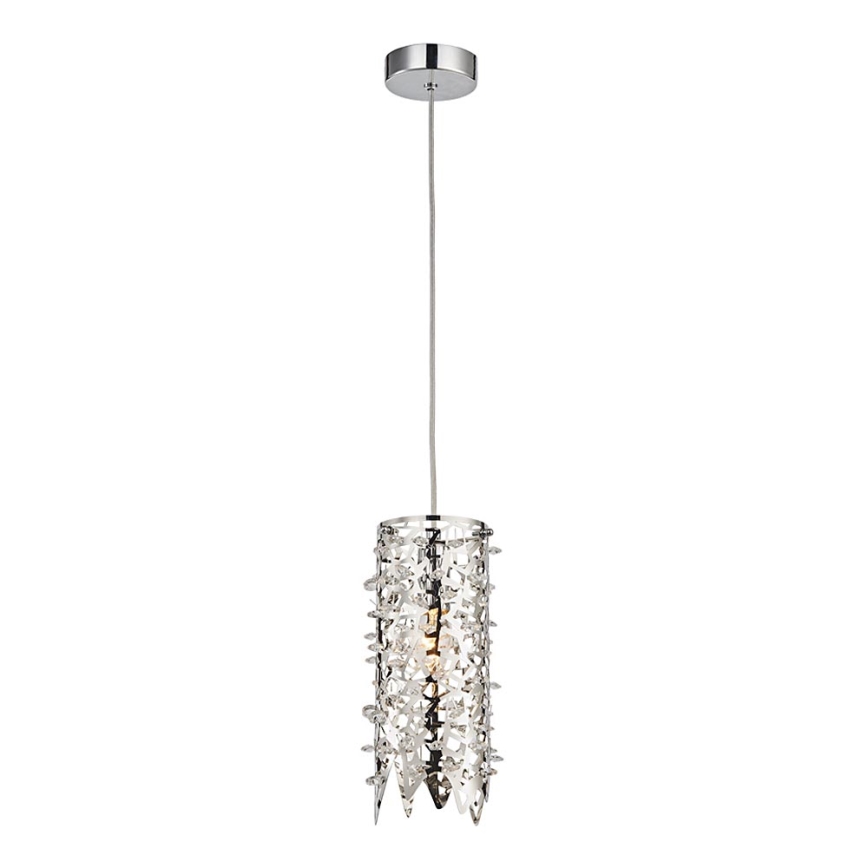 LUXERA 64365 - Kristalni luster na sajli VITRA 1xE14/40W/230V