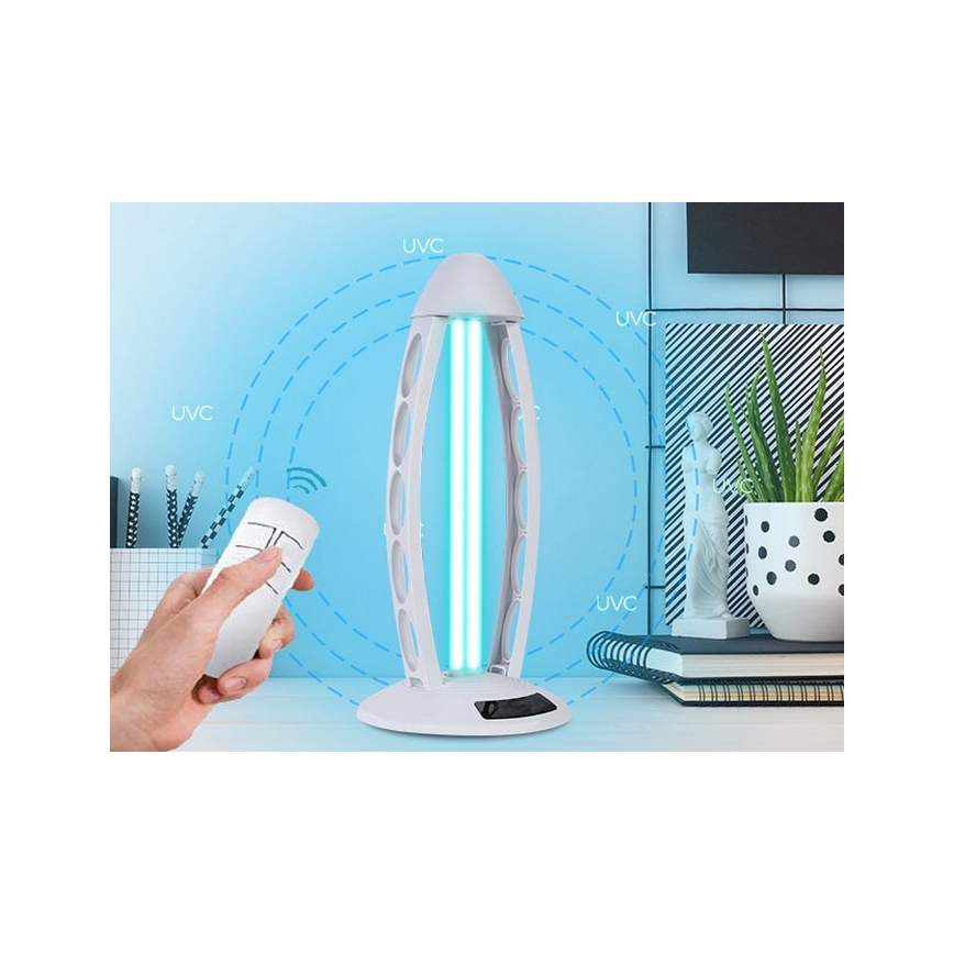 Luxera 70416 - Dezinfekcijska germicidna lampa s ozonom UVC/38W/230V + DU