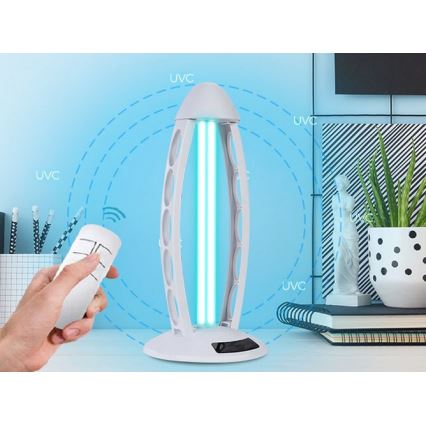 Luxera 70416 - Dezinfekcijska germicidna lampa s ozonom UVC/38W/230V + daljinski upravljač