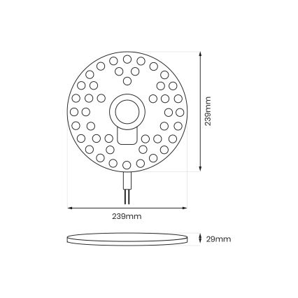 Magnetni LED modul LED/36W/230V 2700-6500K Ø 24 cm - Brilagi