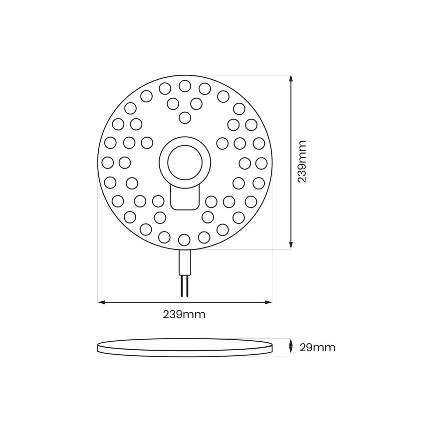 Magnetni LED modul LED/36W/230V 2700-6500K Ø 24 cm - Brilagi