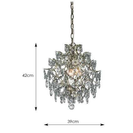 Markslöjd 100524 - Luster na lancu ROSENDAL 3xE14/40W/230V