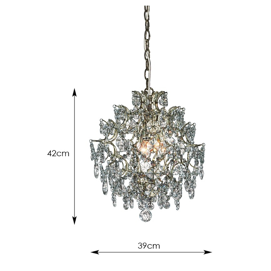 Markslöjd 100524 - Luster na lancu ROSENDAL 3xE14/40W/230V