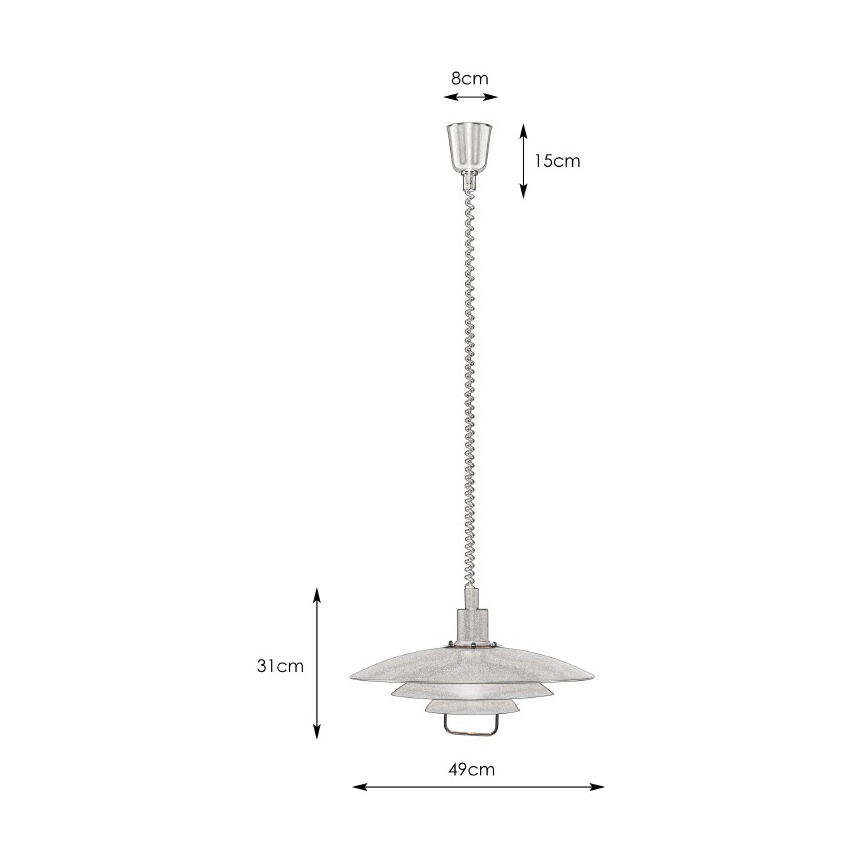 Markslöjd 102281 - Luster podesive visine KIKRENES 1xE27/60W/230V