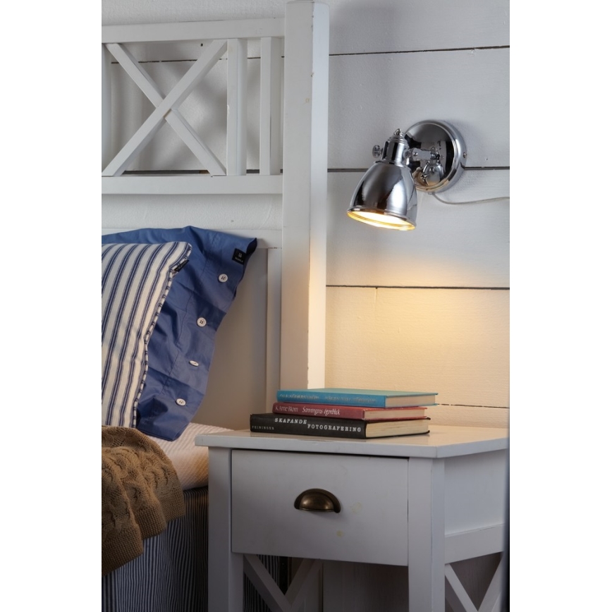 Markslöjd 104049 - Zidna svjetiljka FJÄLLBACKA 1xE14/40W/230V sjajni krom