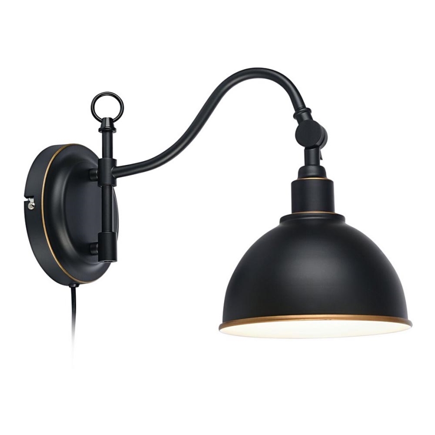 Markslöjd 104636 - Zidna lampa EKELUND 1xE27/40W/230V crna