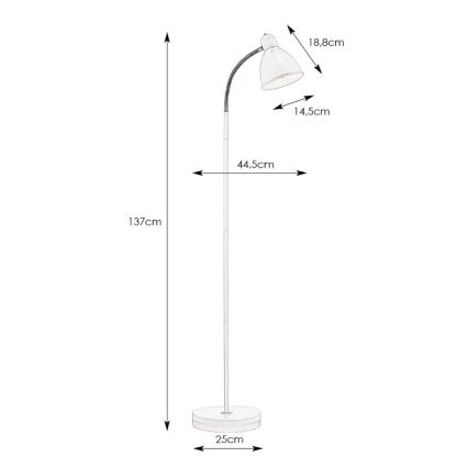 Markslöjd 104841 - Podna lampa NITTA 1xE27/60W/230V