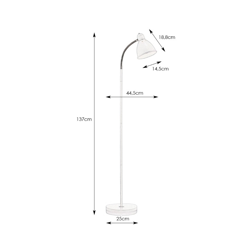 Markslöjd 104841 - Podna lampa NITTA 1xE27/60W/230V