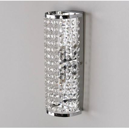 Markslöjd 105309 - Zidna svjetiljka za kupaonicu LYSEKIL 2xG9/28W/230V IP44 sjajni krom