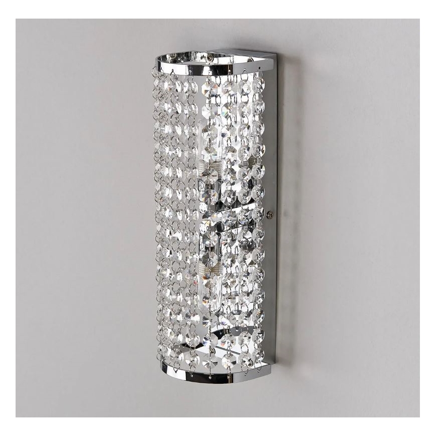 Markslöjd 105309 - Zidna svjetiljka za kupaonicu LYSEKIL 2xG9/28W/230V IP44 sjajni krom