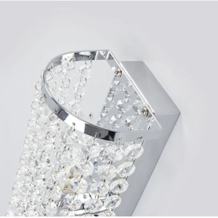 Markslöjd 105309 - Zidna svjetiljka za kupaonicu LYSEKIL 2xG9/28W/230V IP44 sjajni krom