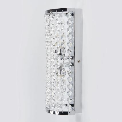 Markslöjd 105309 - Zidna svjetiljka za kupaonicu LYSEKIL 2xG9/28W/230V IP44 sjajni krom