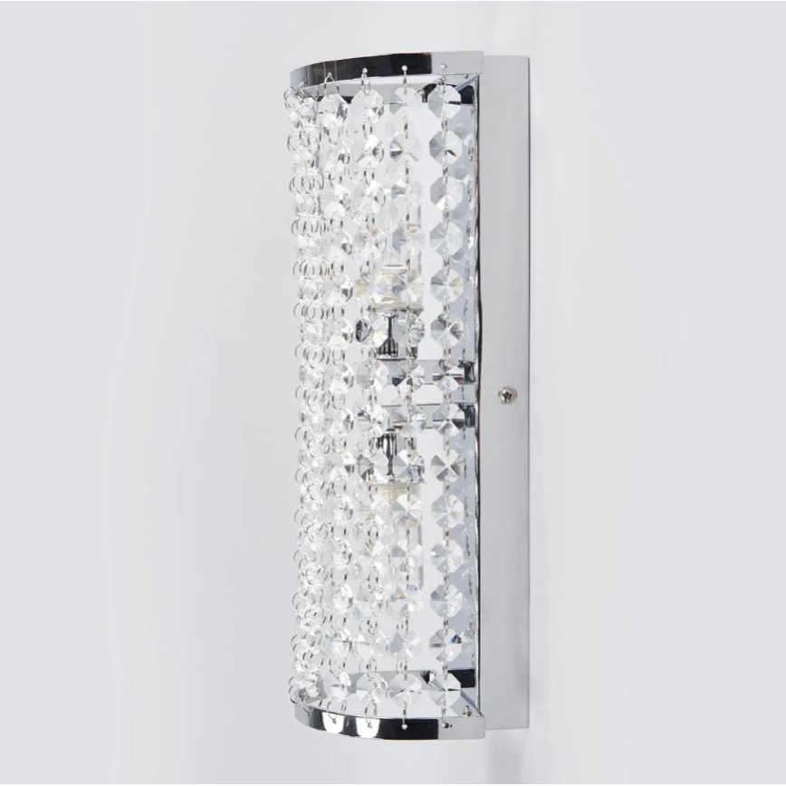 Markslöjd 105309 - Zidna svjetiljka za kupaonicu LYSEKIL 2xG9/28W/230V IP44 sjajni krom