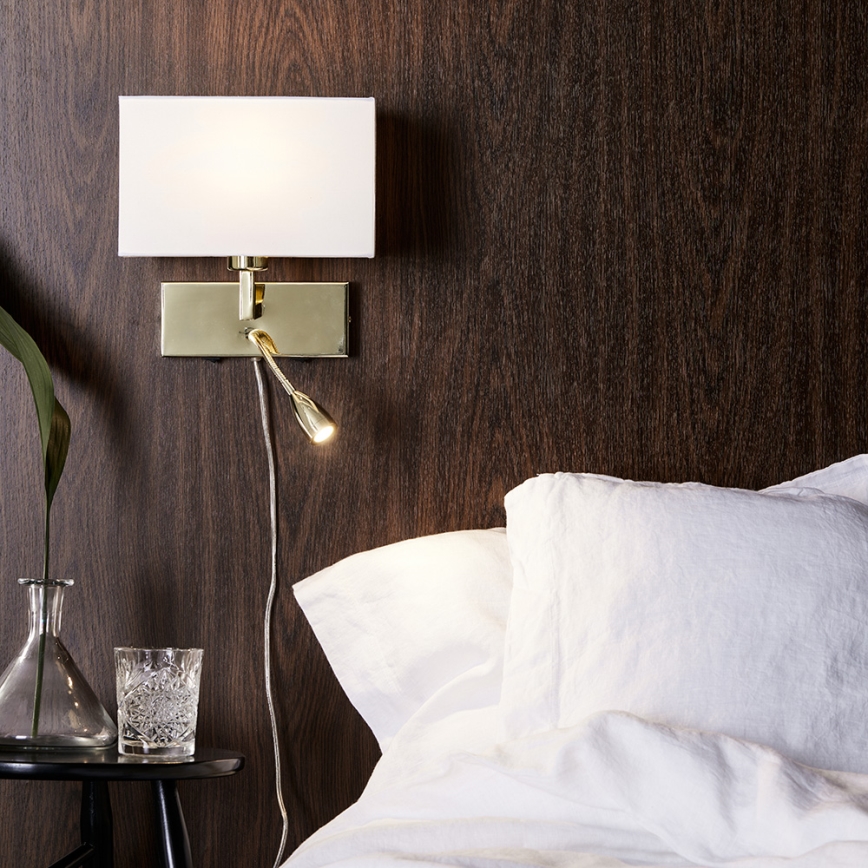 Markslöjd 106308 - LED Zidna svjetiljka SAVOY LED/3W+E27/60W/230V