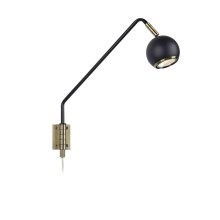 Markslöjd 106873 - Zidna svjetiljka COCO 1xGU10/35W/230V crna