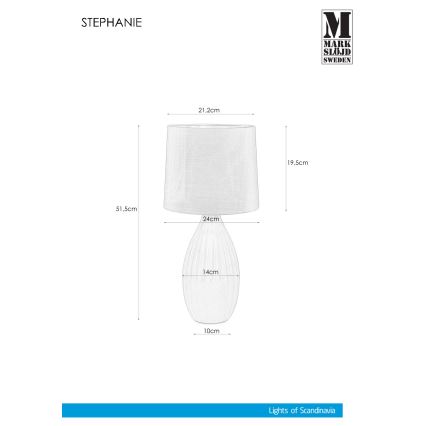 Markslöjd 106887 - Stolna lampa STEPHANIE 1xE27/60W/230V