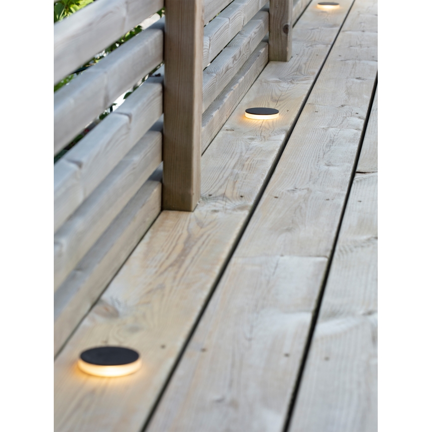 Markslöjd 106935 - vanjska ugradna LED svjetiljka GARDEN24 LED/3W/24V IP44 crna