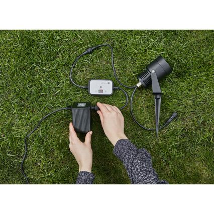 Markslöjd 106936 - Senzor sumraka s tajmerom GARDEN24 24V IP44