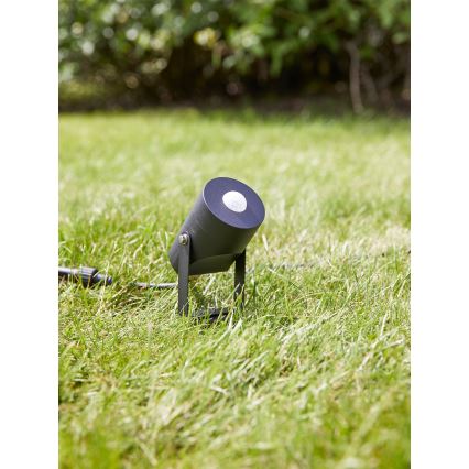 Markslöjd 106940 - Vanjski senzor pokreta i sumraka PIR GARDEN24 IP44, crne boje