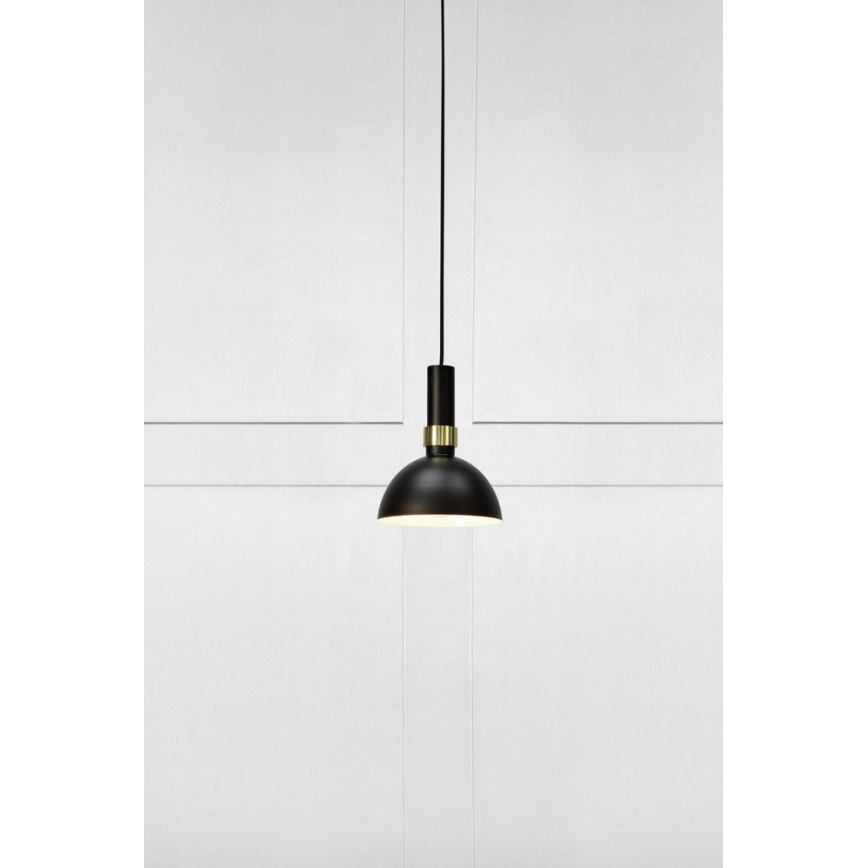 Markslöjd 106974 - Luster na sajli LARRY 1xE27/60W/230V crna/zlatna