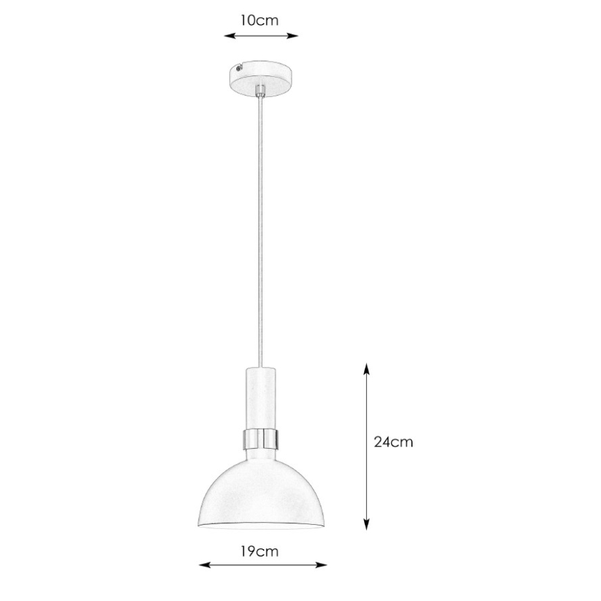 Markslöjd 106974 - Luster na sajli LARRY 1xE27/60W/230V crna/zlatna