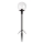 Markslöjd 107283 - LED vanjska lampa GARDEN24 LED/3W/24V 81 cm IP44 crna/prozirna