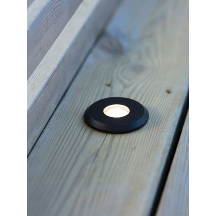 Markslöjd 107285 - LED ugradno vanjsko svjetlo GARDEN24 LED/3W/24V IP44 crna