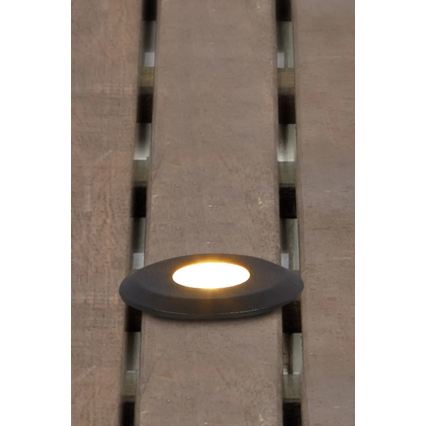 Markslöjd 107285 - LED ugradno vanjsko svjetlo GARDEN24 LED/3W/24V IP44 crna