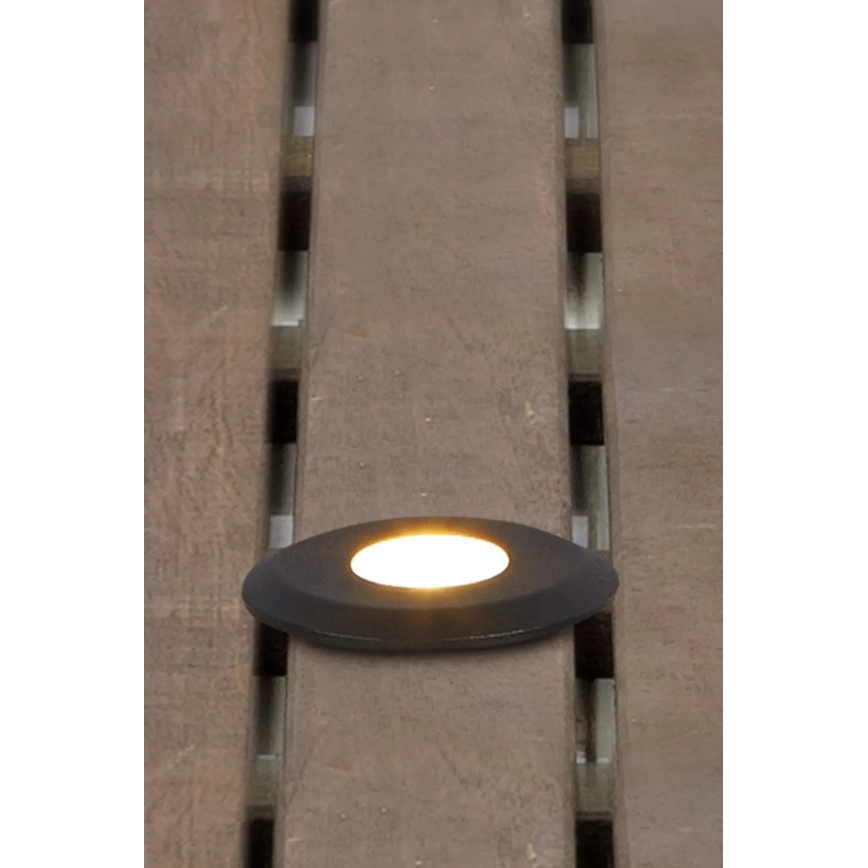 Markslöjd 107285 - LED ugradno vanjsko svjetlo GARDEN24 LED/3W/24V IP44 crna