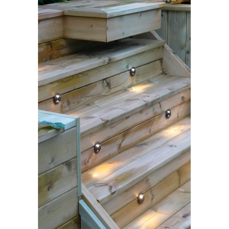 Markslöjd 107289 - LED Vanjska ugradna svjetiljka GARDEN24 LED/0,8W/24V IP44 crna