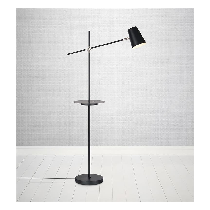 Markslöjd 107307 - Podna lampa s USB priključkom LINEAR 1xE14/40W/230V