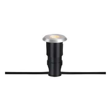 Markslöjd 107716 - LED vanjska ugradna svjetiljka GARDEN24 LED/0,8W/24V IP44 crna/matni krom
