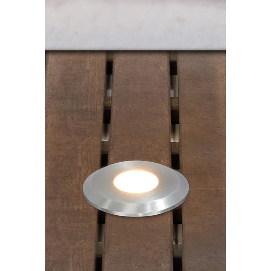 Markslöjd 107716 - LED vanjska ugradna svjetiljka GARDEN24 LED/0,8W/24V IP44 crna/matni krom