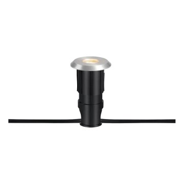 Markslöjd 107717 - LED vanjska ugradna svjetiljka GARDEN24 LED/3W/24V IP44 crna/matni krom