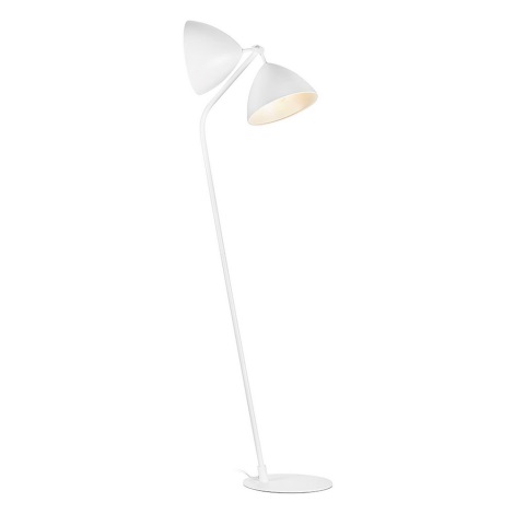 Markslöjd 107769 - Prigušiva podna lampa DAGMAR 2xE27/40W/230V bijela
