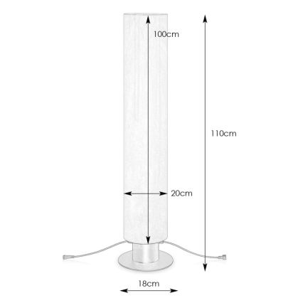 Markslöjd 107986 - LED vanjska svjetiljka GARDEN24 LED/20W/24V 110 cm IP44 crna