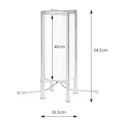 Markslöjd 107987 - LED vanjska svjetiljka GARDEN24 LED/6W/24V 54 cm IP44 crna