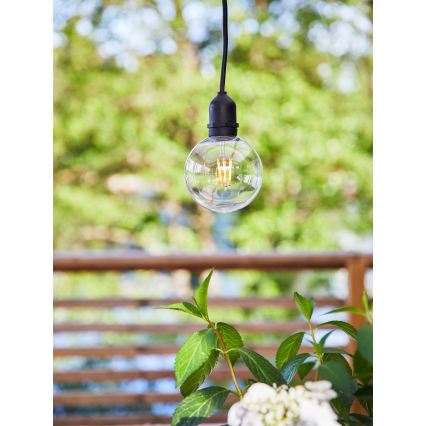 Markslöjd 107989 - LED vanjska viseća svjetiljka GARDEN24 LED/2,86W/24V IP44 crna/prozirna