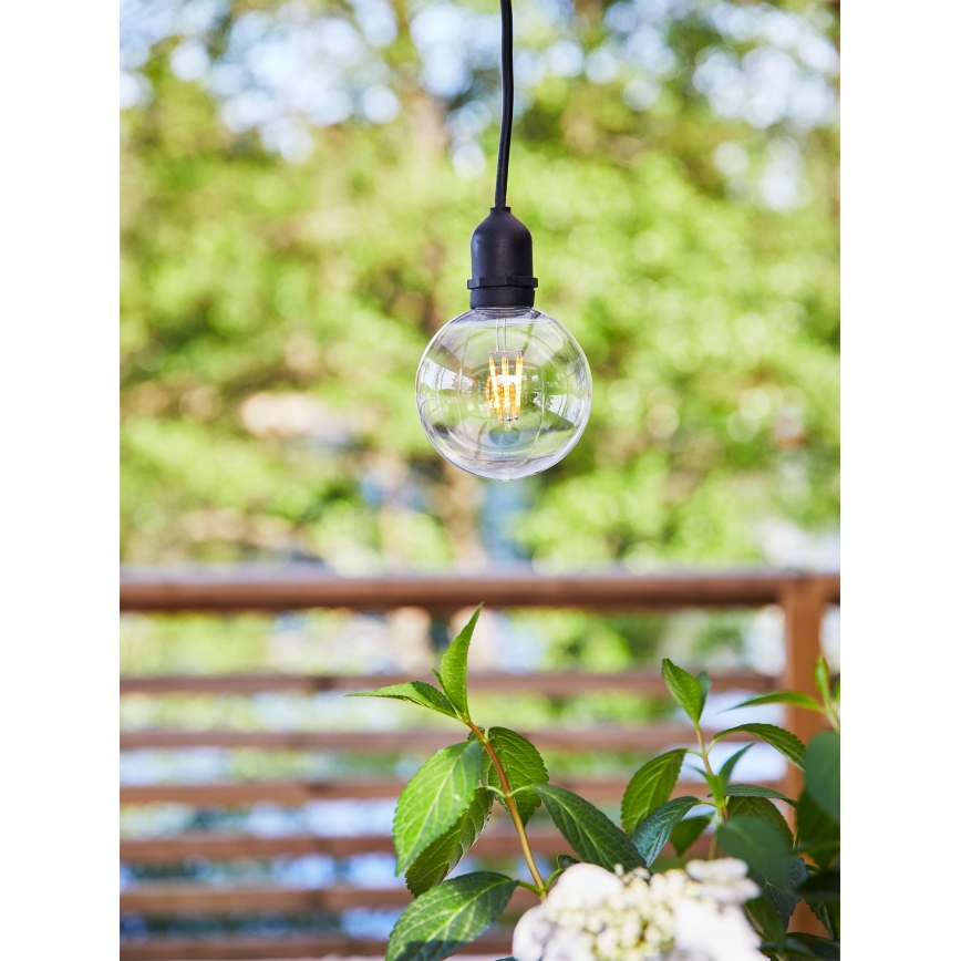 Markslöjd 107989 - LED vanjska viseća svjetiljka GARDEN24 LED/2,86W/24V IP44 crna/prozirna