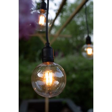 Markslöjd 107989 - LED vanjska viseća svjetiljka GARDEN24 LED/2,86W/24V IP44 crna/prozirna