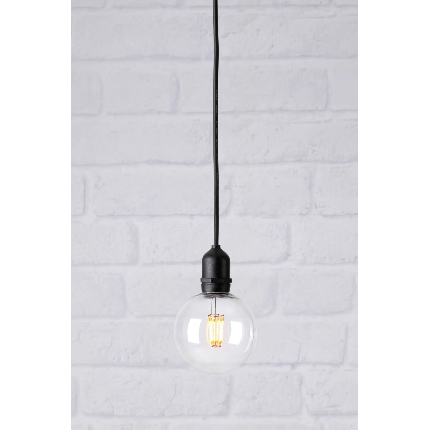 Markslöjd 107989 - LED vanjska viseća svjetiljka GARDEN24 LED/2,86W/24V IP44 crna/prozirna
