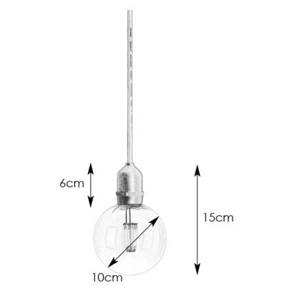 Markslöjd 107989 - LED vanjska viseća svjetiljka GARDEN24 LED/2,86W/24V IP44 crna/prozirna