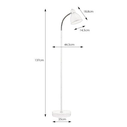 Markslöjd 108016 - Podna lampa NITTA 1xE27/60W/230V