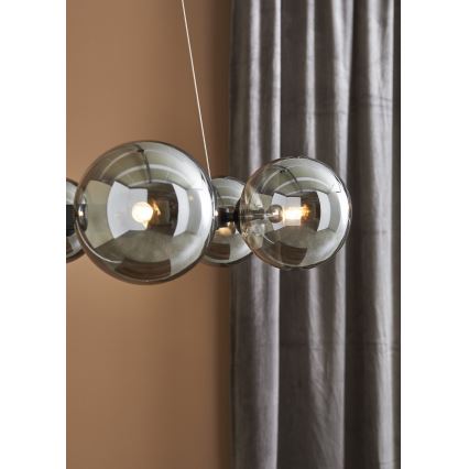 Markslöjd 108051 - Luster na sajli CIRCLE 6xG9/20W/230V crna