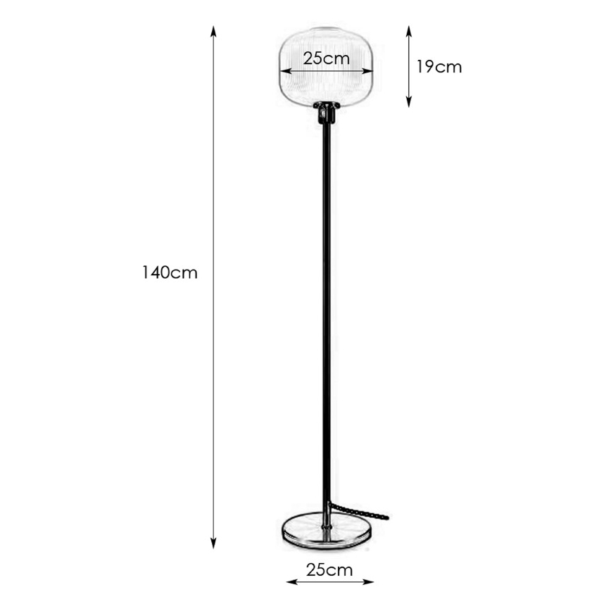 Markslöjd 108054 - Podna lampa SOBER 1xE27/40W/230V mesing