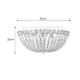 Markslöjd 108055 - Kristalna stropna svjetiljka MADELEINE 4xE14/25W/230V IP21