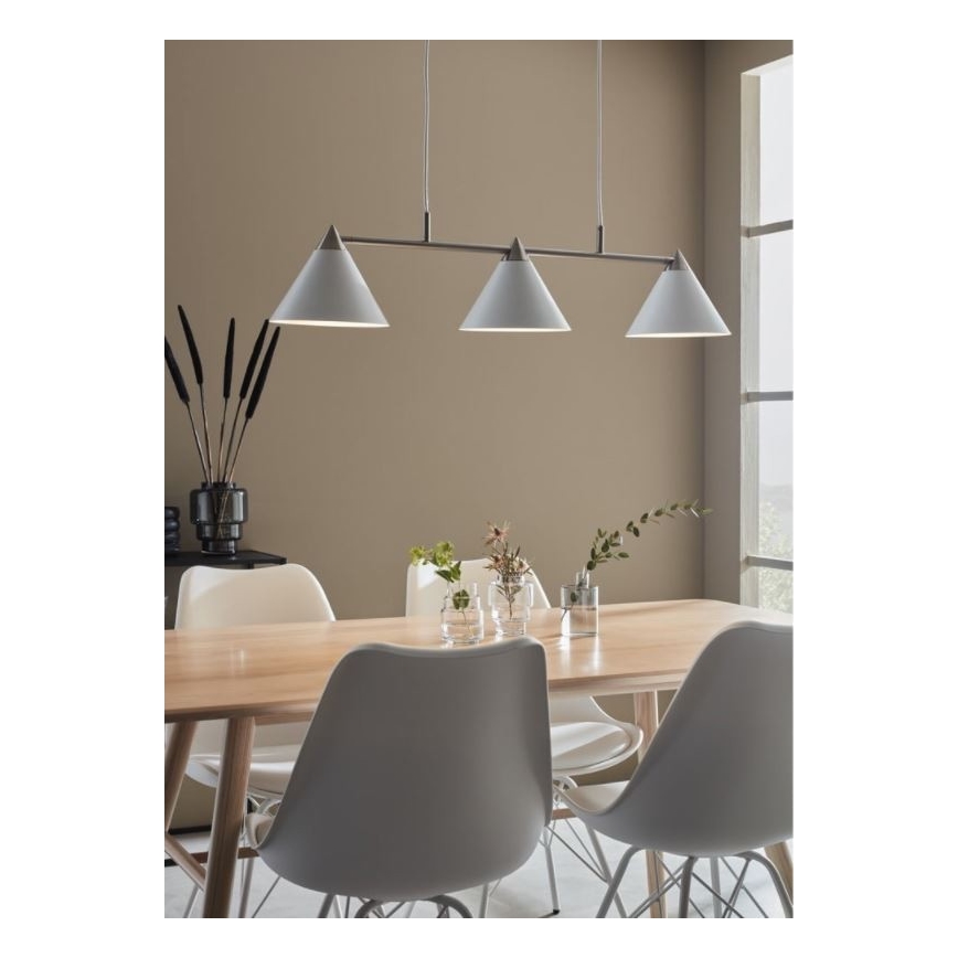 Markslöjd 108075 - Luster na sajli KLINT 3xE14/40W/230V bijela